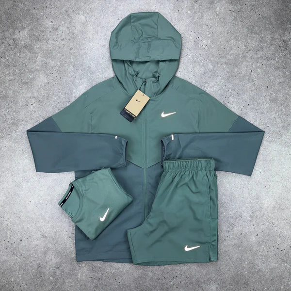 Complete Green & Grey Nike Miller Tracksuit Set