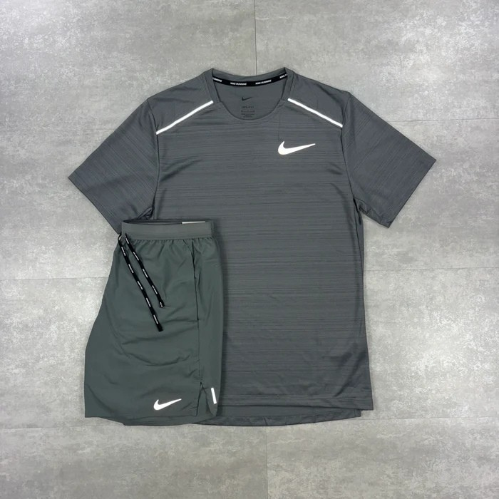 Complete Grey Nike Miller T-shirt & Shorts Set